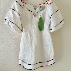 White Farm Rio dress XXS with multicolor trim